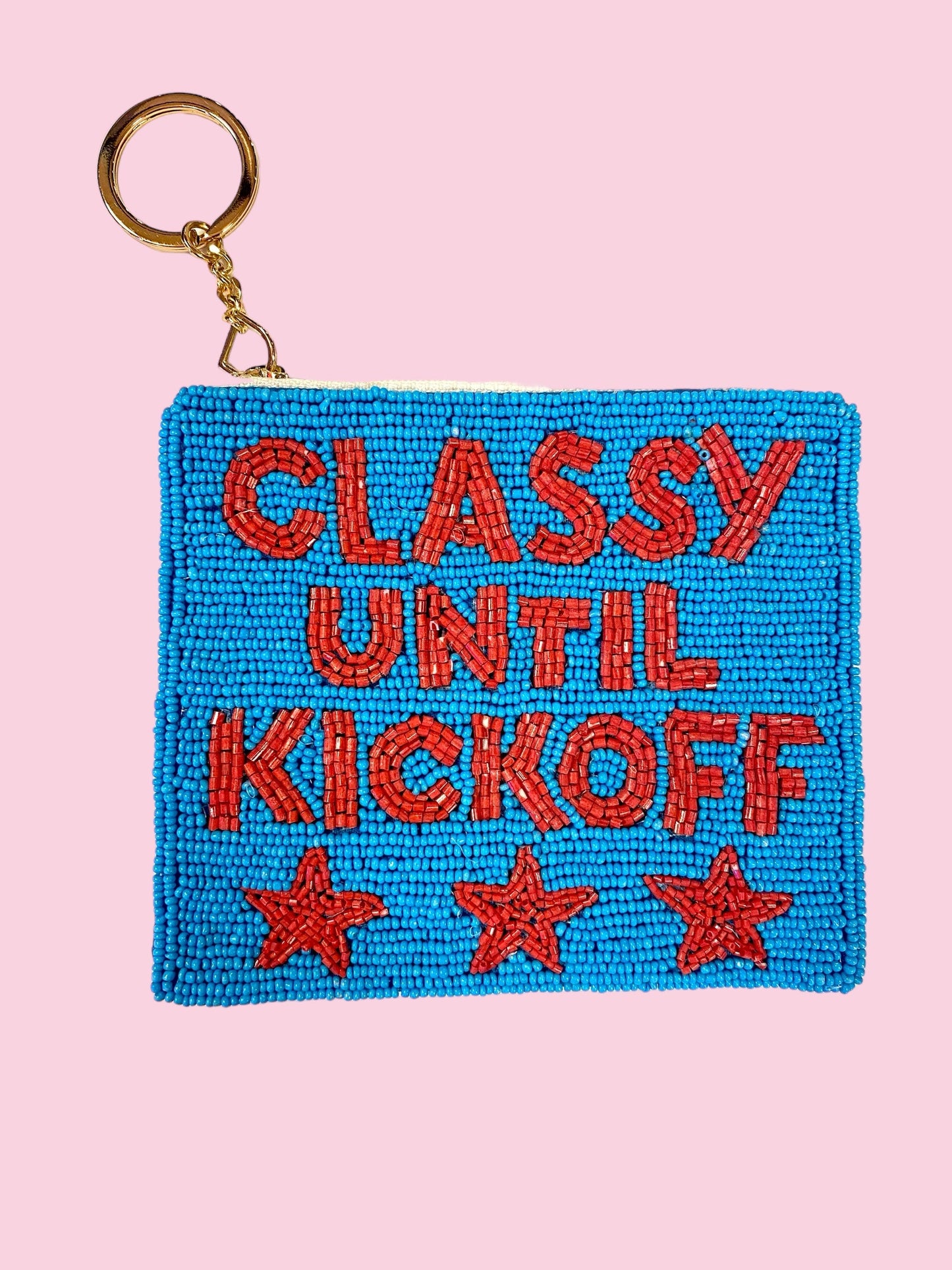 BLUE/RED CLASSY UNTIL KICKOFF COIN PURSE