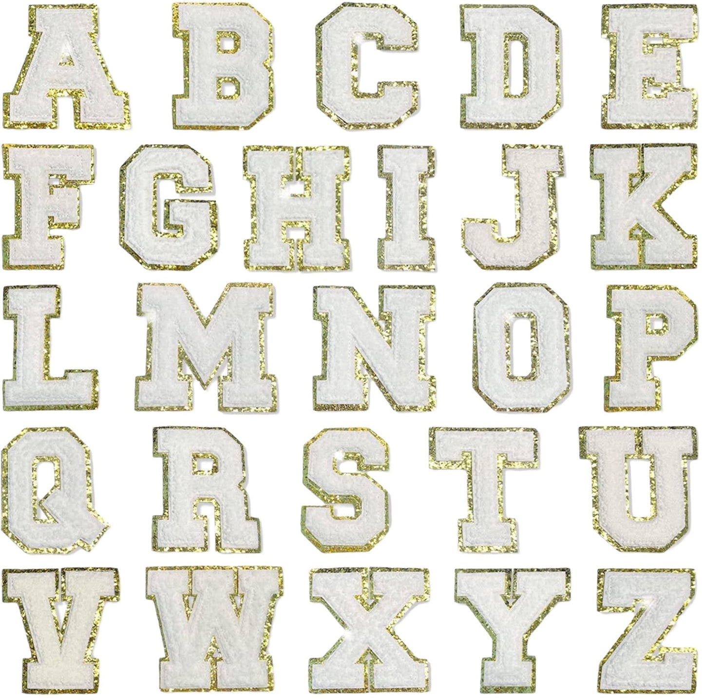 3" Sticky Back White Letters