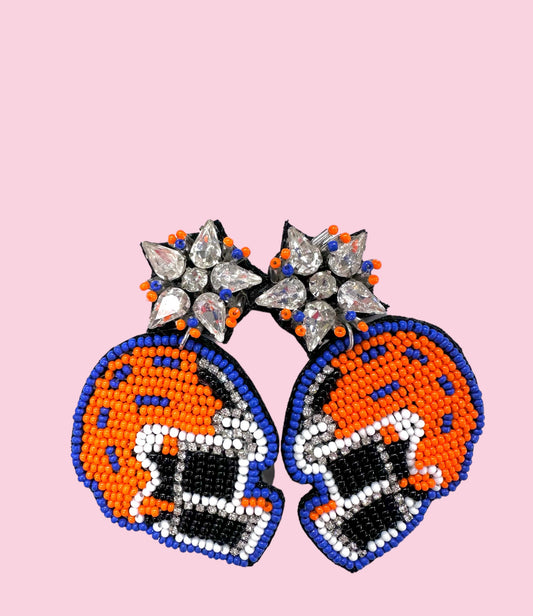 A10A Royal Blue & Bright Orange Helmet