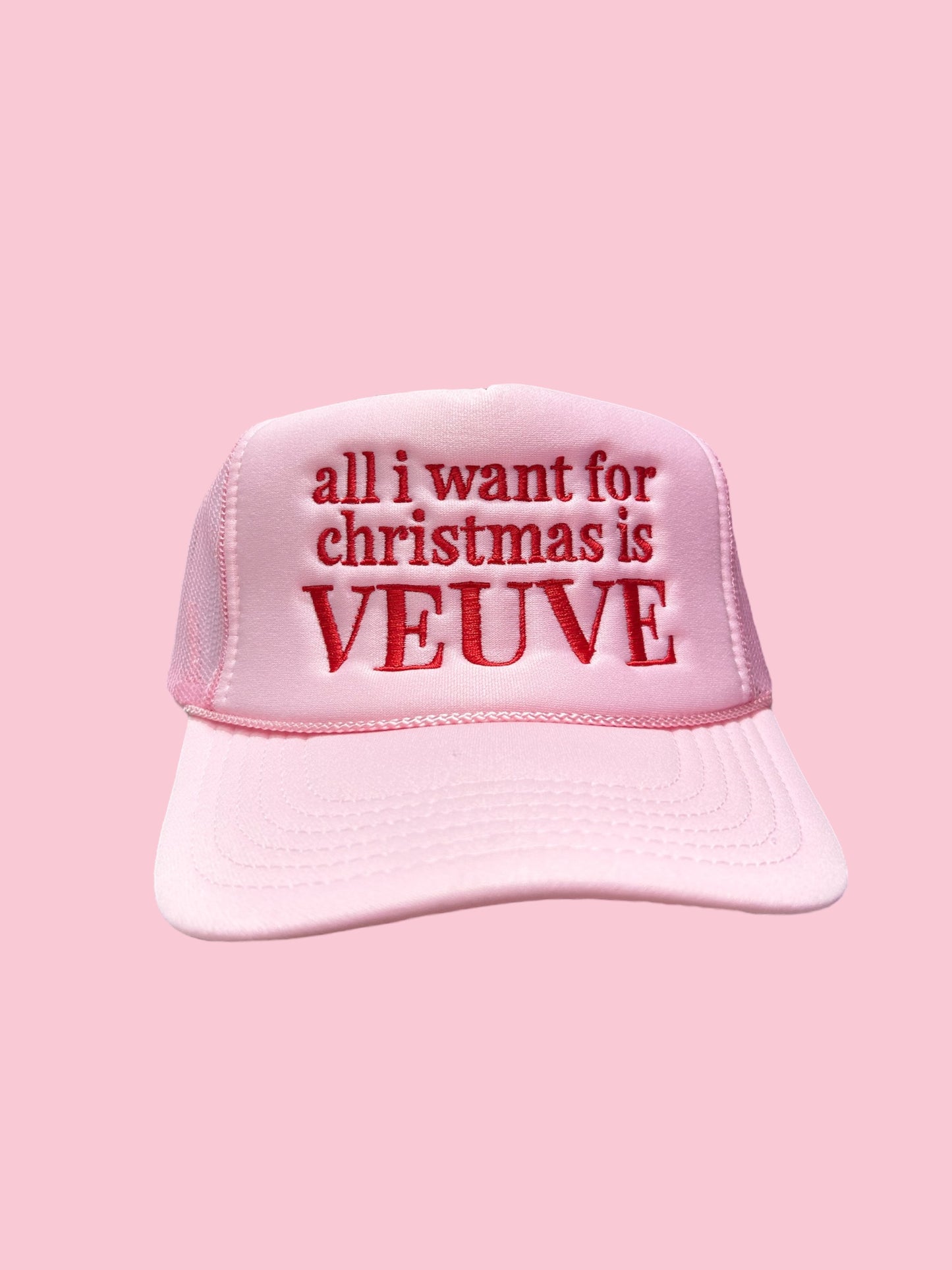Christmas Veuve trucker HAT