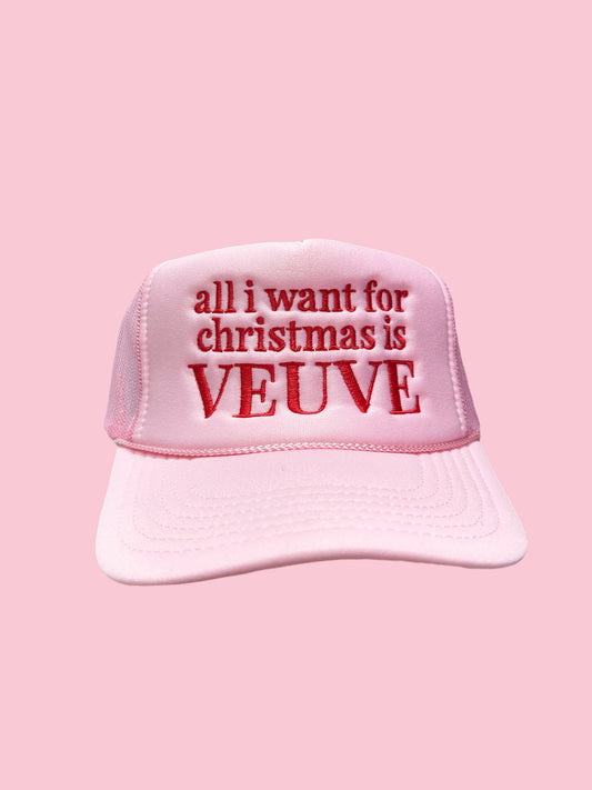Christmas Veuve trucker HAT