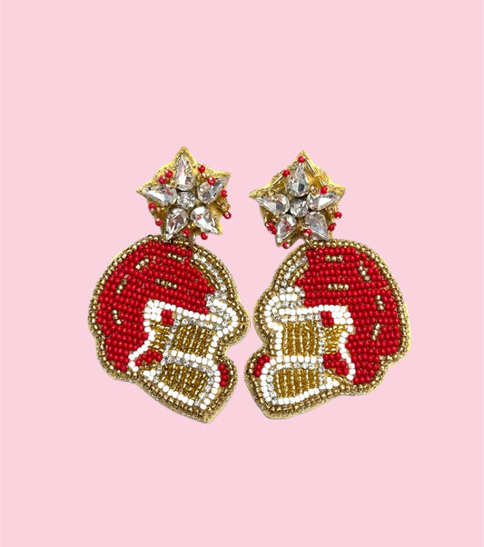 A20A RED AND GOLD HELMET