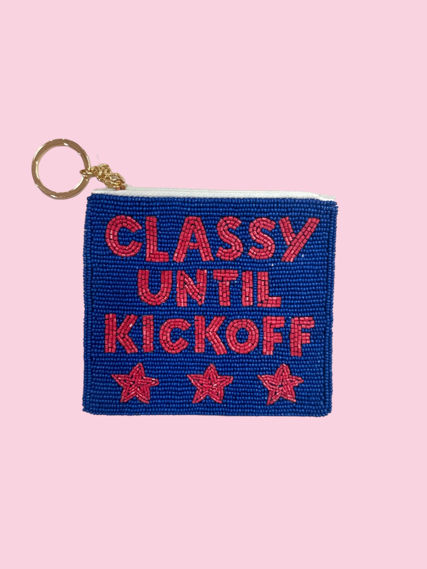 DARK BLUE/RED CLASSY UNTIL KICKOFF COIN PURSE
