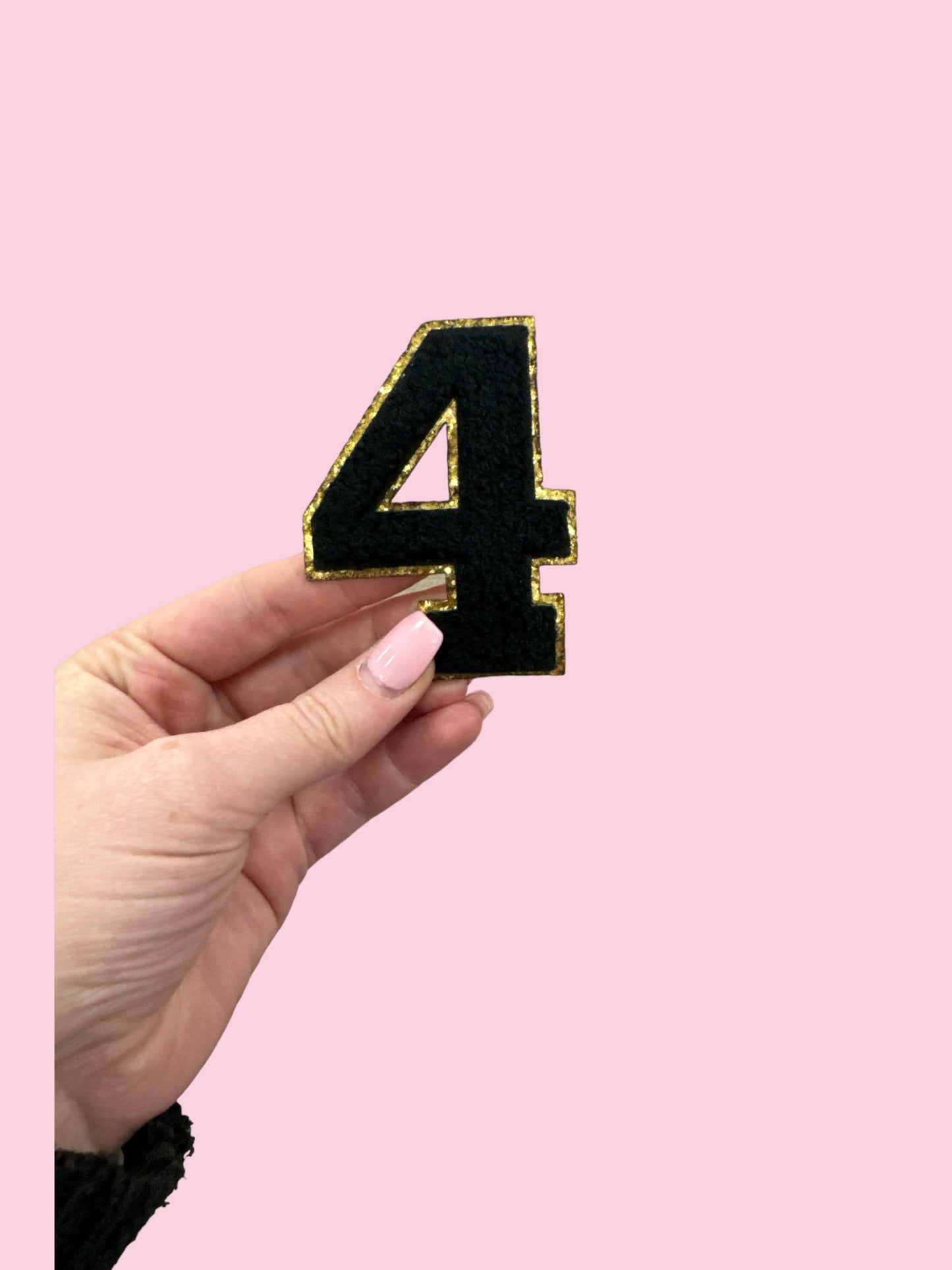 3" Varsity Numbers Black (STICKY BACK)