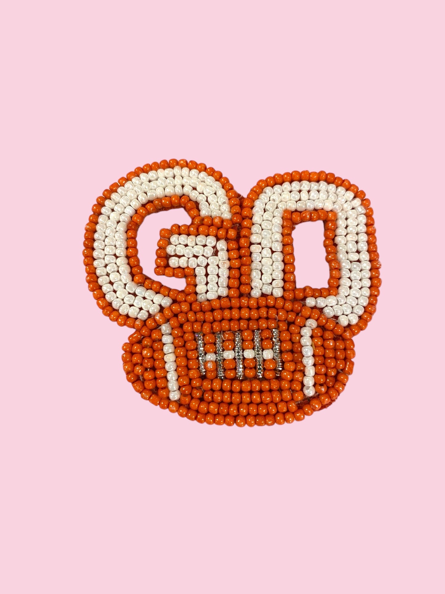 BURNT ORANGE BLUE GO GAME DAY PIN