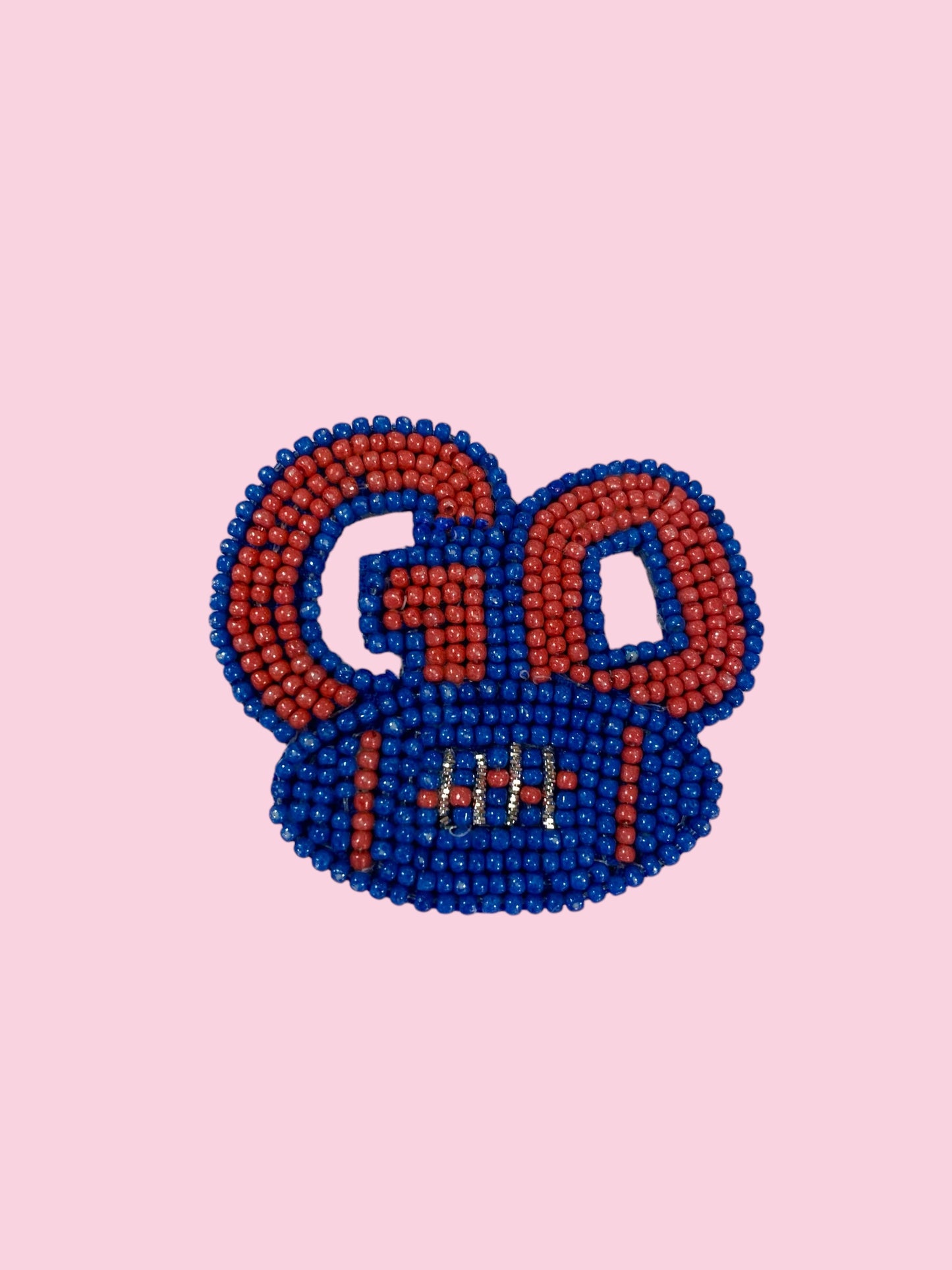 DARK BLUE/RED ORANGE BLUE GO GAME DAY PIN