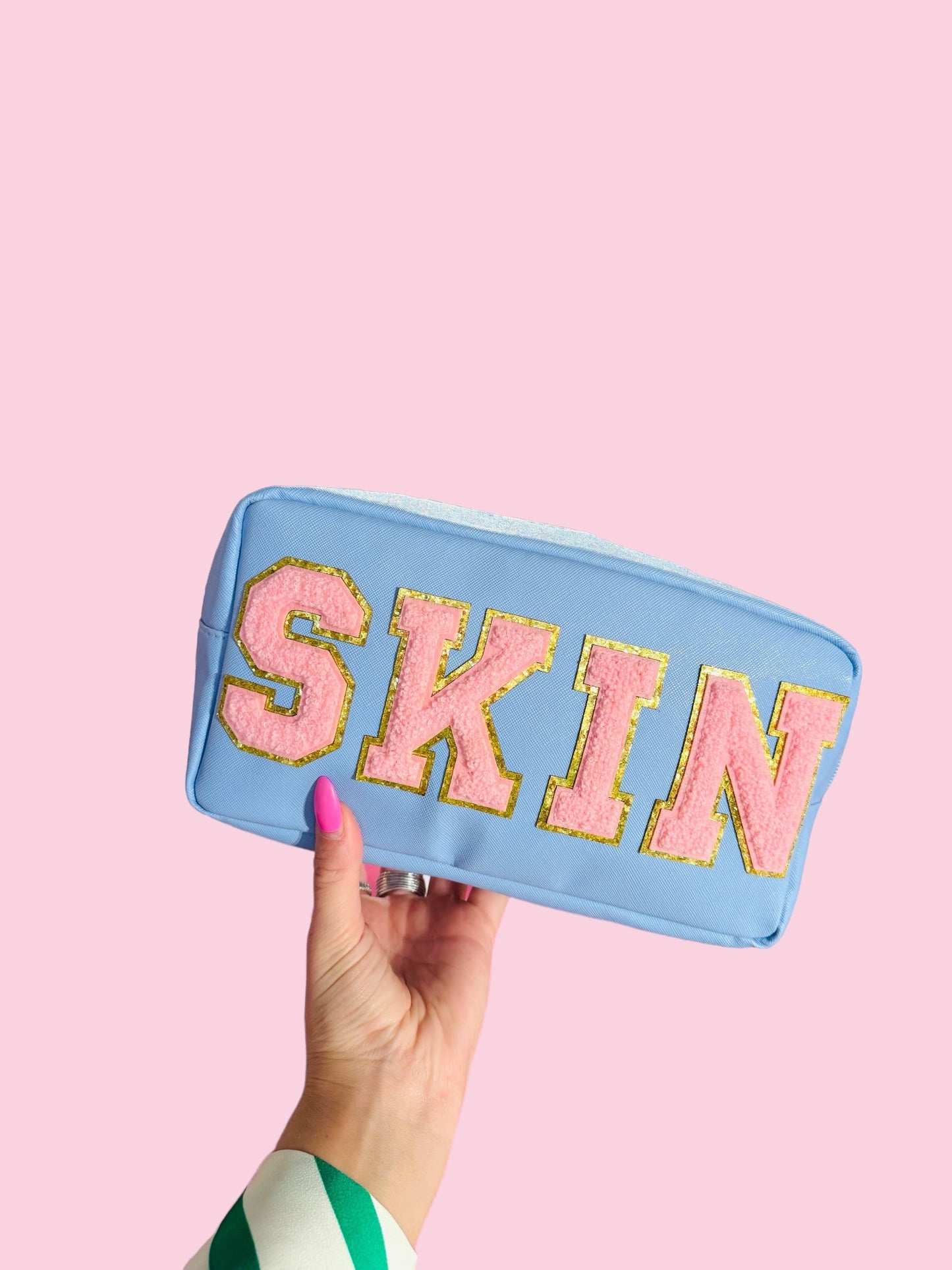 Medium Light Blue Blank Patch Bag