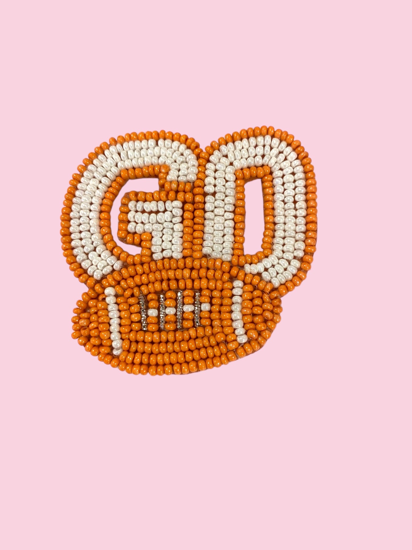 LIGHTER ORANGE BLUE GO GAME DAY PIN
