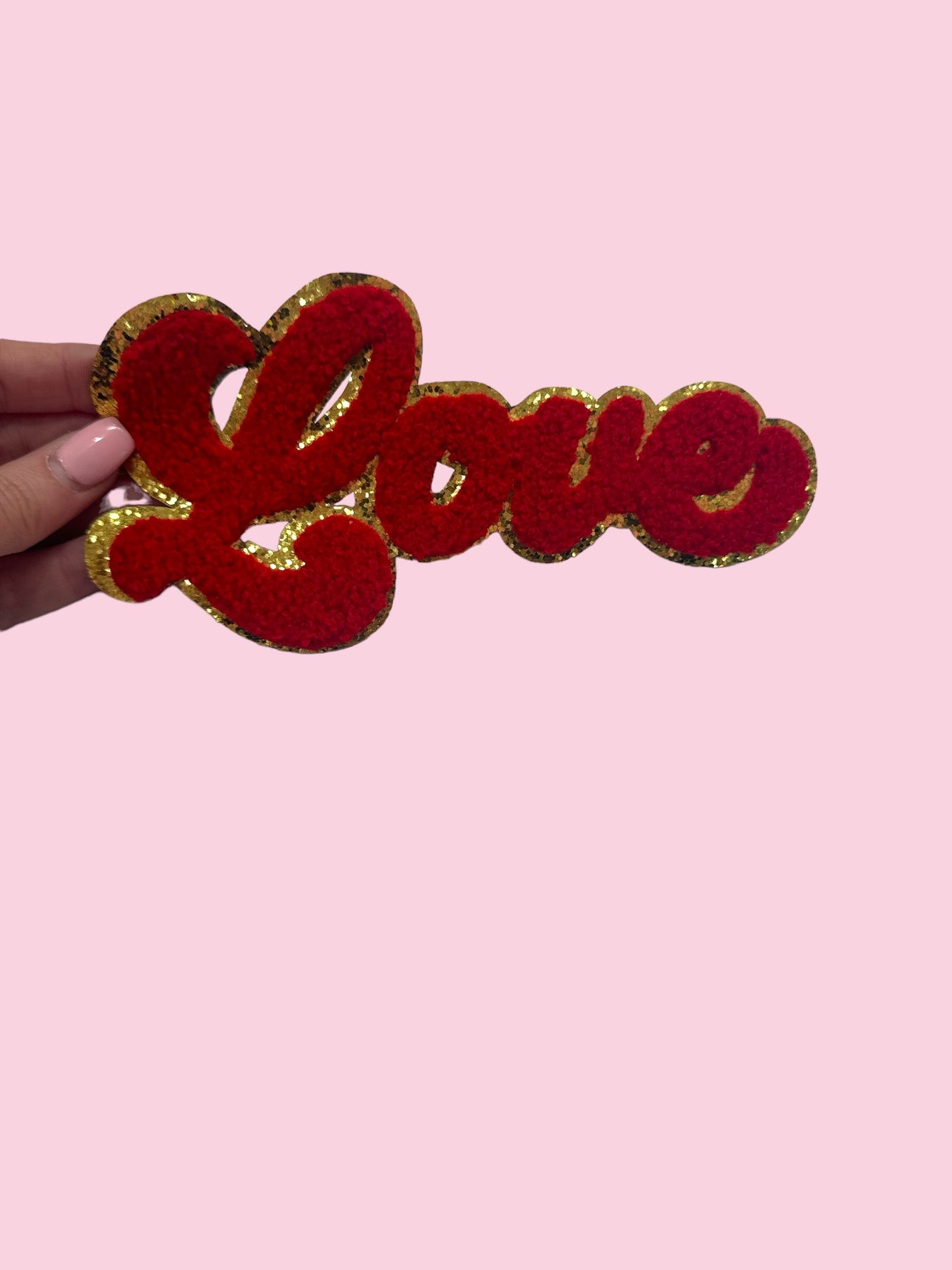 Cursive Red Love - Sticky Back