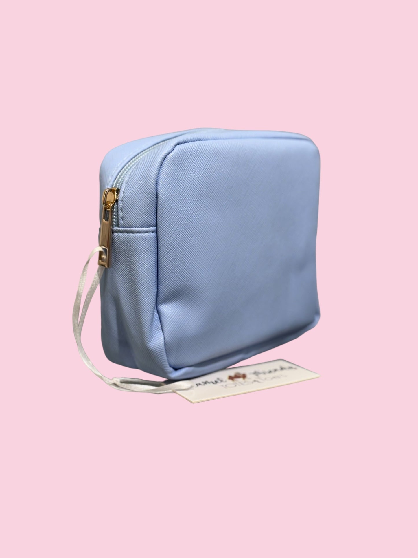 Small Light Blue Blank Patch Bag
