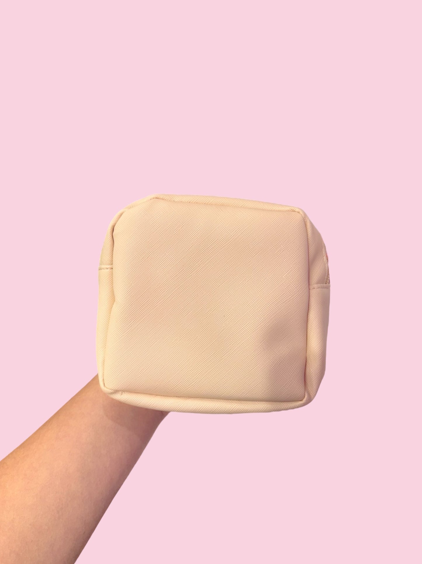 Small Tan Blank Patch Bag
