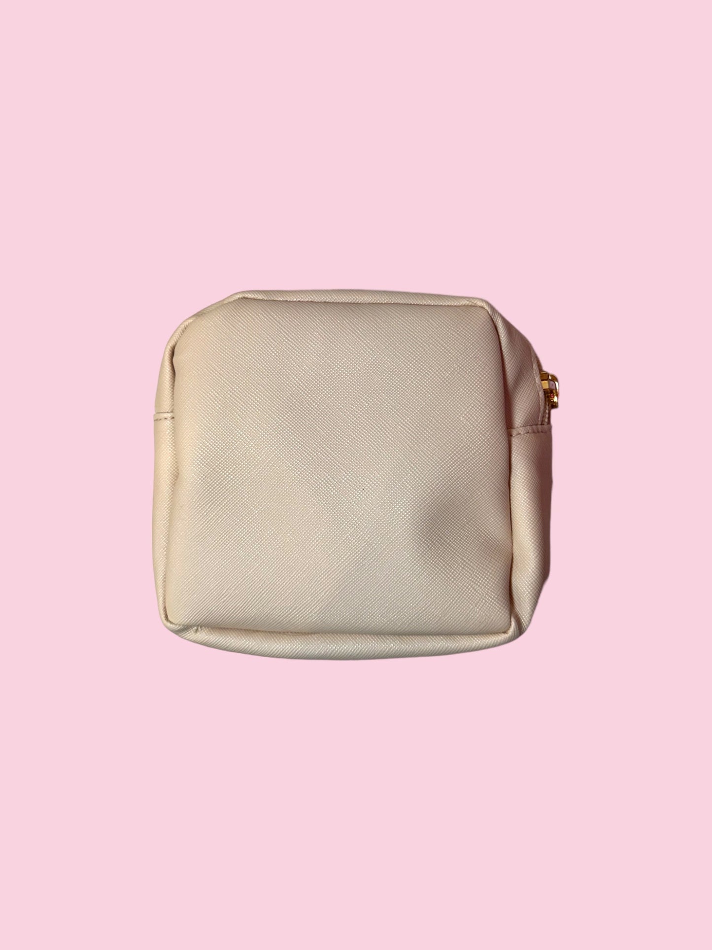 Small Tan Blank Patch Bag