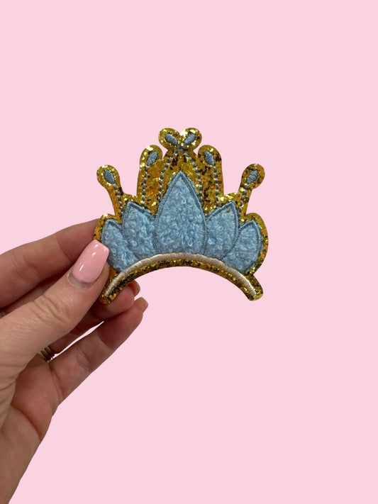 Blue Princess Crown - Heat Press