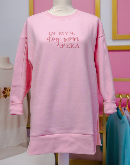 Sweatshirt - Dog Mom Era - PINK
