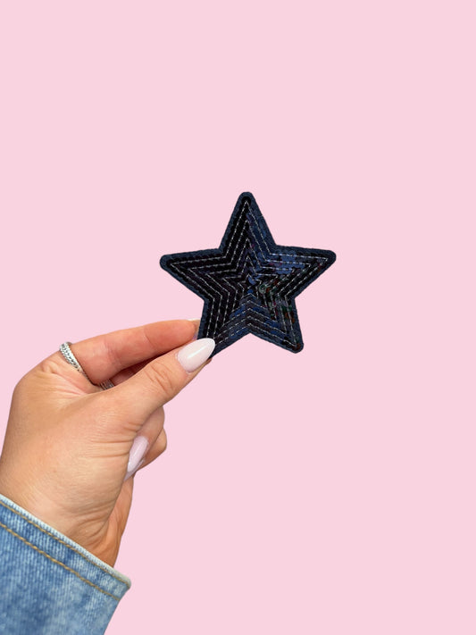Star - Black and White (Heat Press)