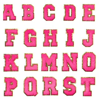 3" Sticky Back Hot Pink Letters
