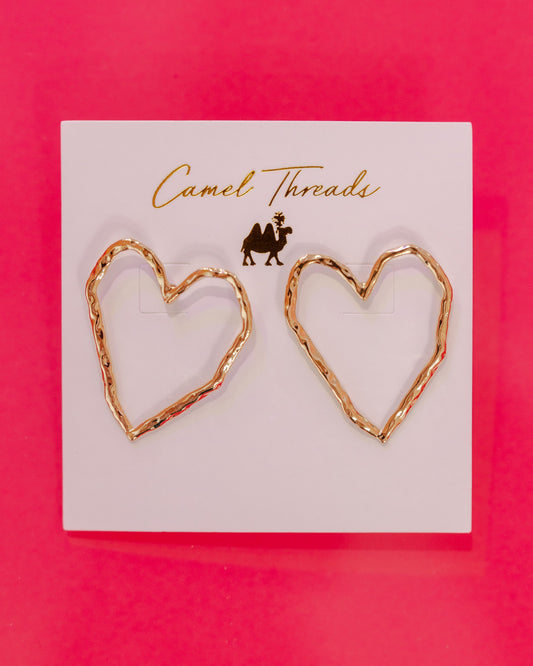 Single Heart Earring - GOLD