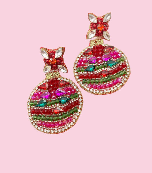 Pink/Green/Red Ornament