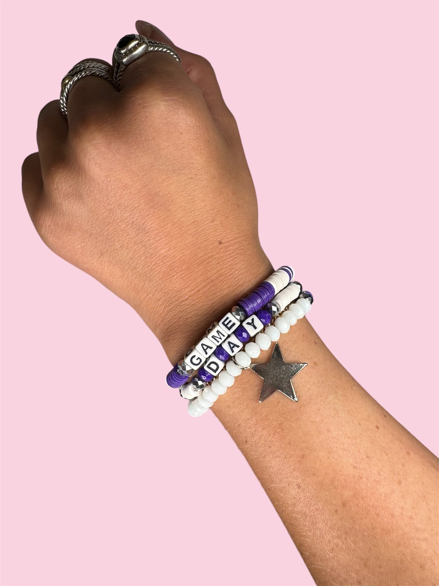 PURPLE GAME DAY ADULT BRACELET