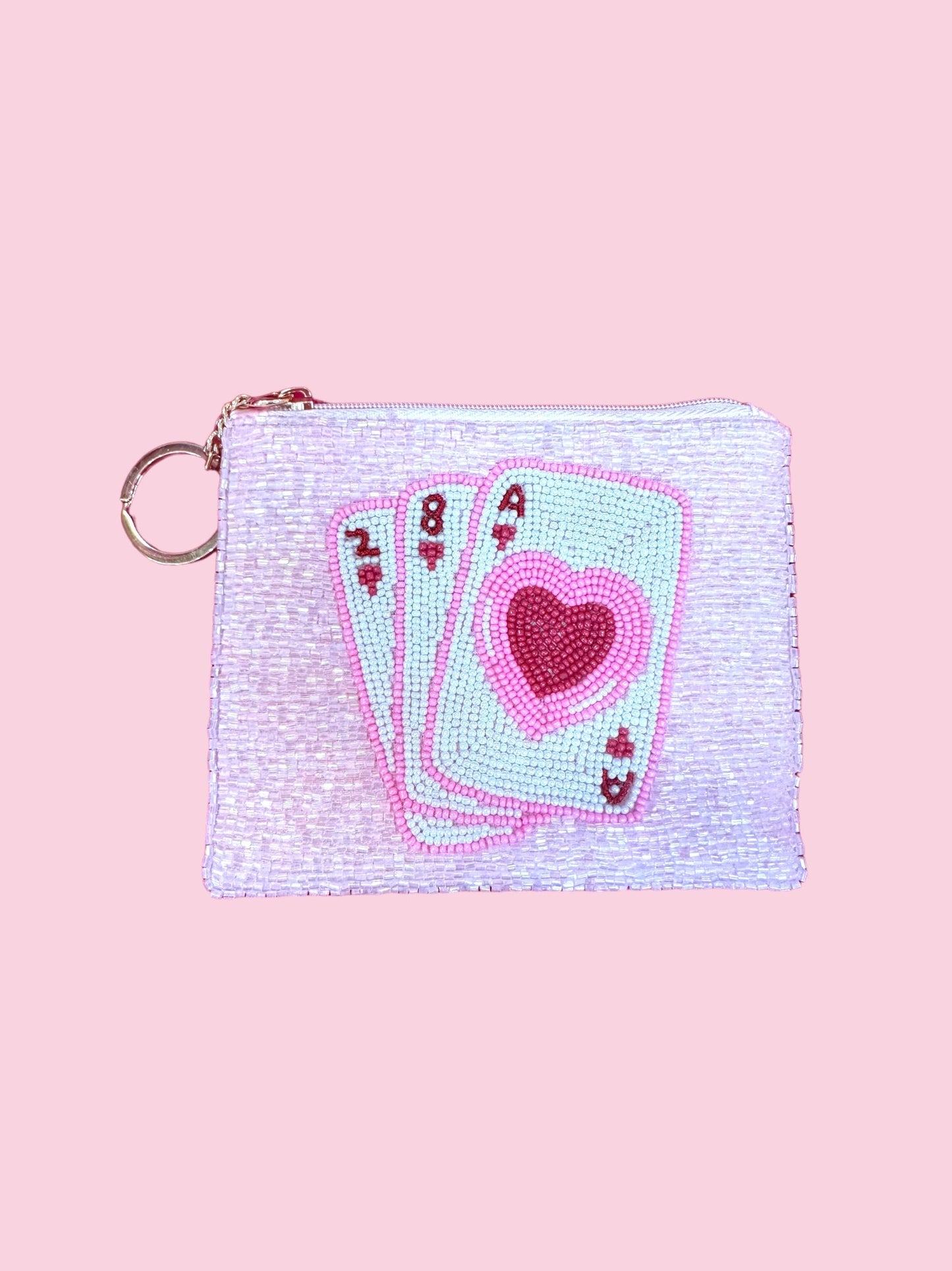 Beaded Coin Purse- Queen of Hearts